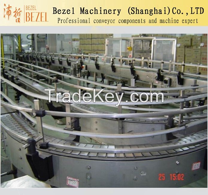 Aluminium Frame Top Chain Conveyor Alum Conveyor Slat Top Chain Convey