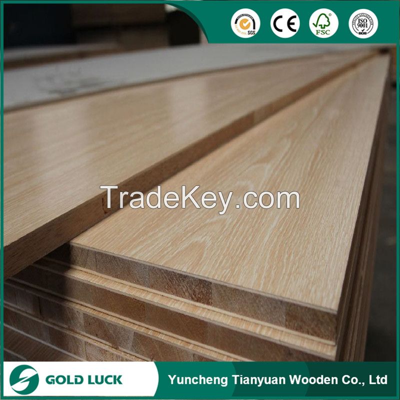 High Strength 18mm Melamine Plywood/Blockboard for Furniture