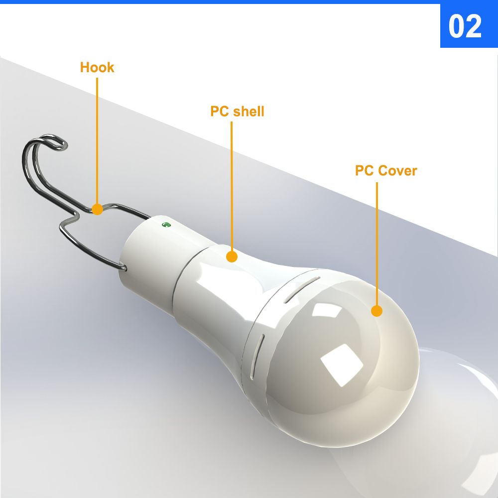 Solar LED solar bulb