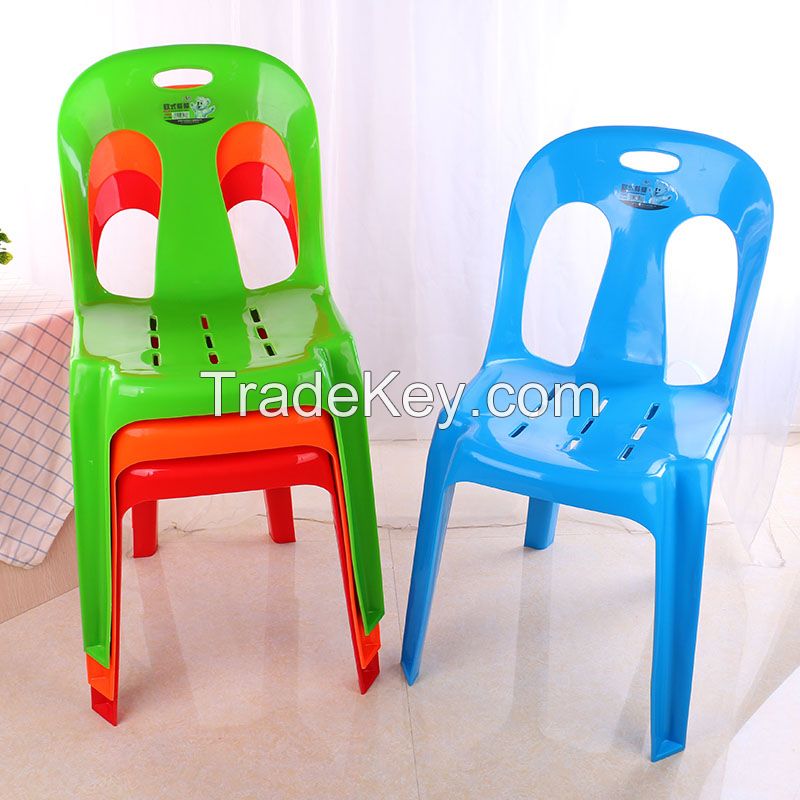 Modern Home No Handrails Plastic Dining Chair