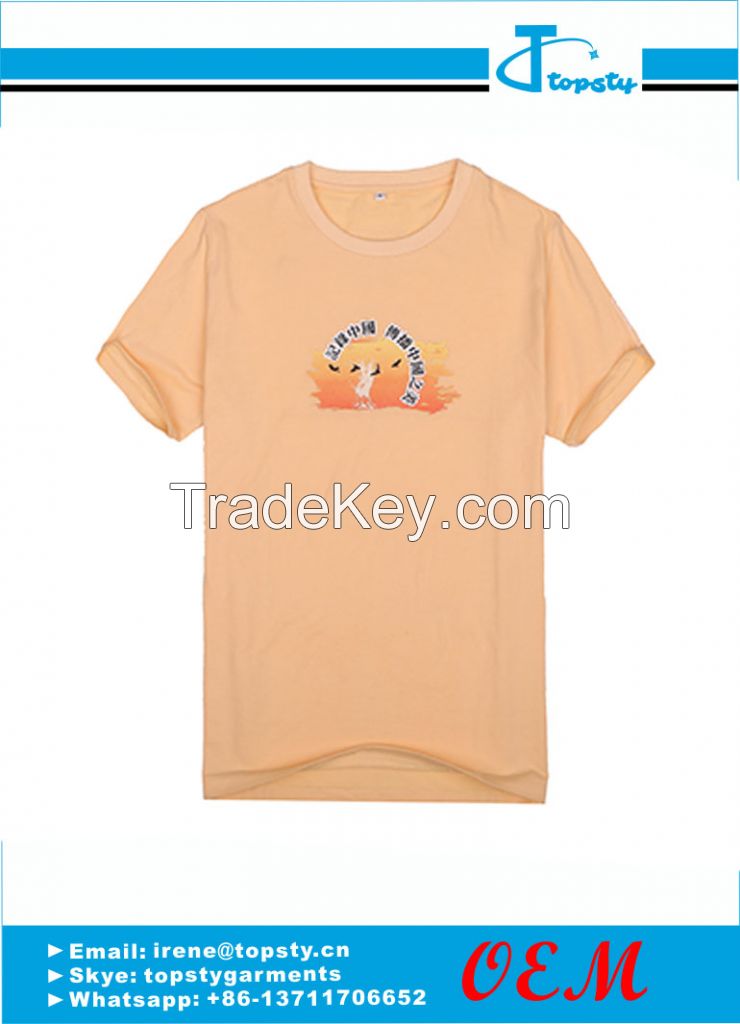 customized cotton men's promotional t shirts