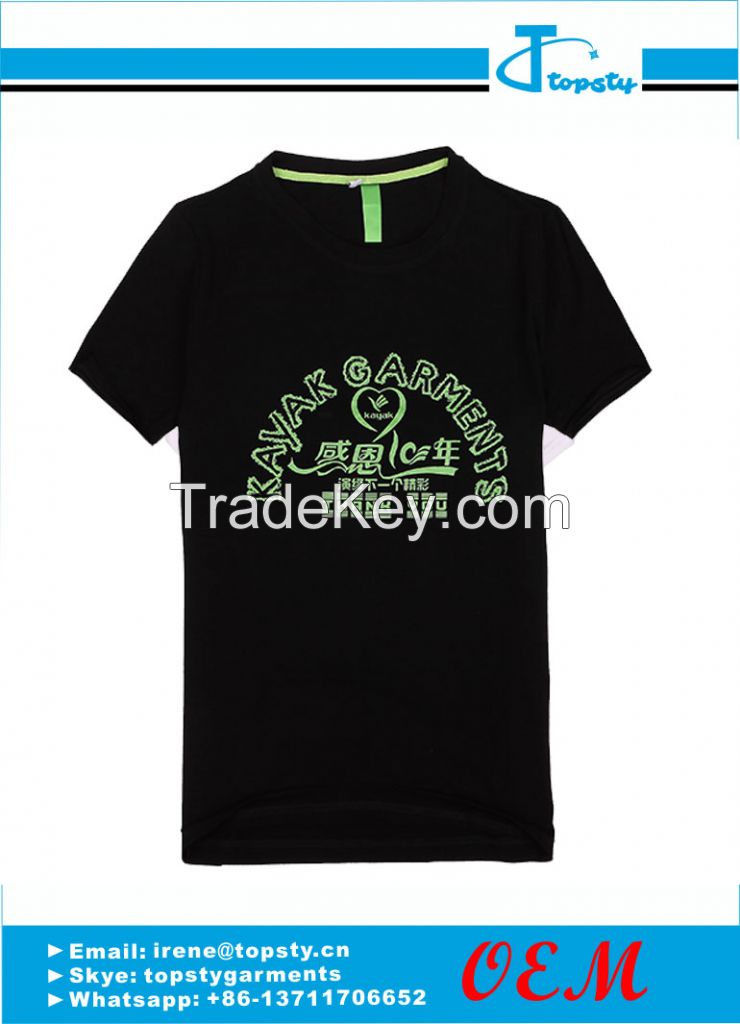 customized cotton men's promotional t shirts