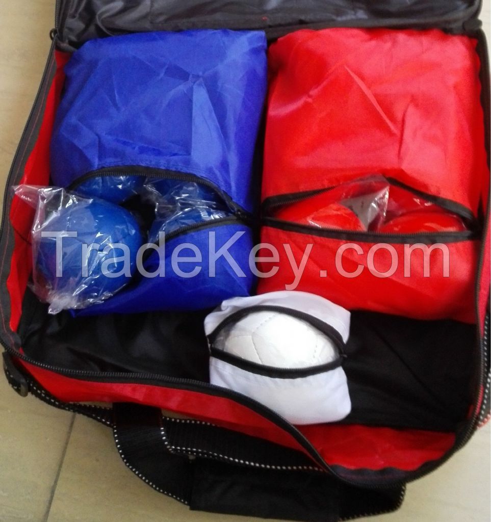 handmade BOCCIA BALLS set with carrying bag