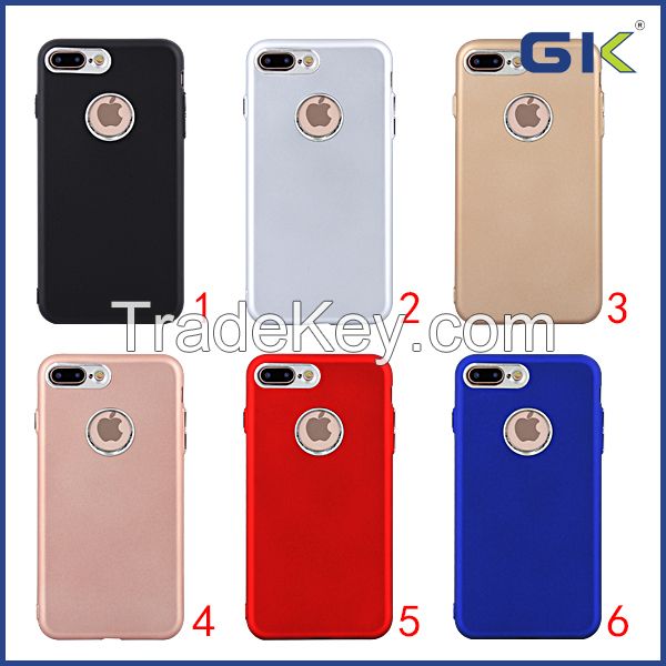 [GK] Electroplating Button Painting TPU Cover For iPhone 7 Plus Cell Phones Case