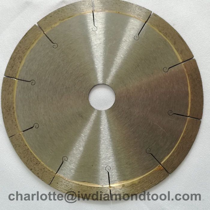 Continuous Rim J Slot Diamond Saw Blade for Tile Ceramic Porcelain Granite Marble