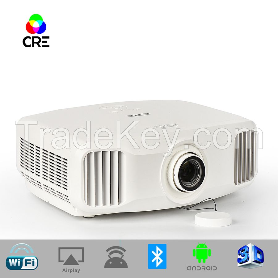 CREX8000 1920*1200 2K 3LCD 3D WIFI Full HD Projector