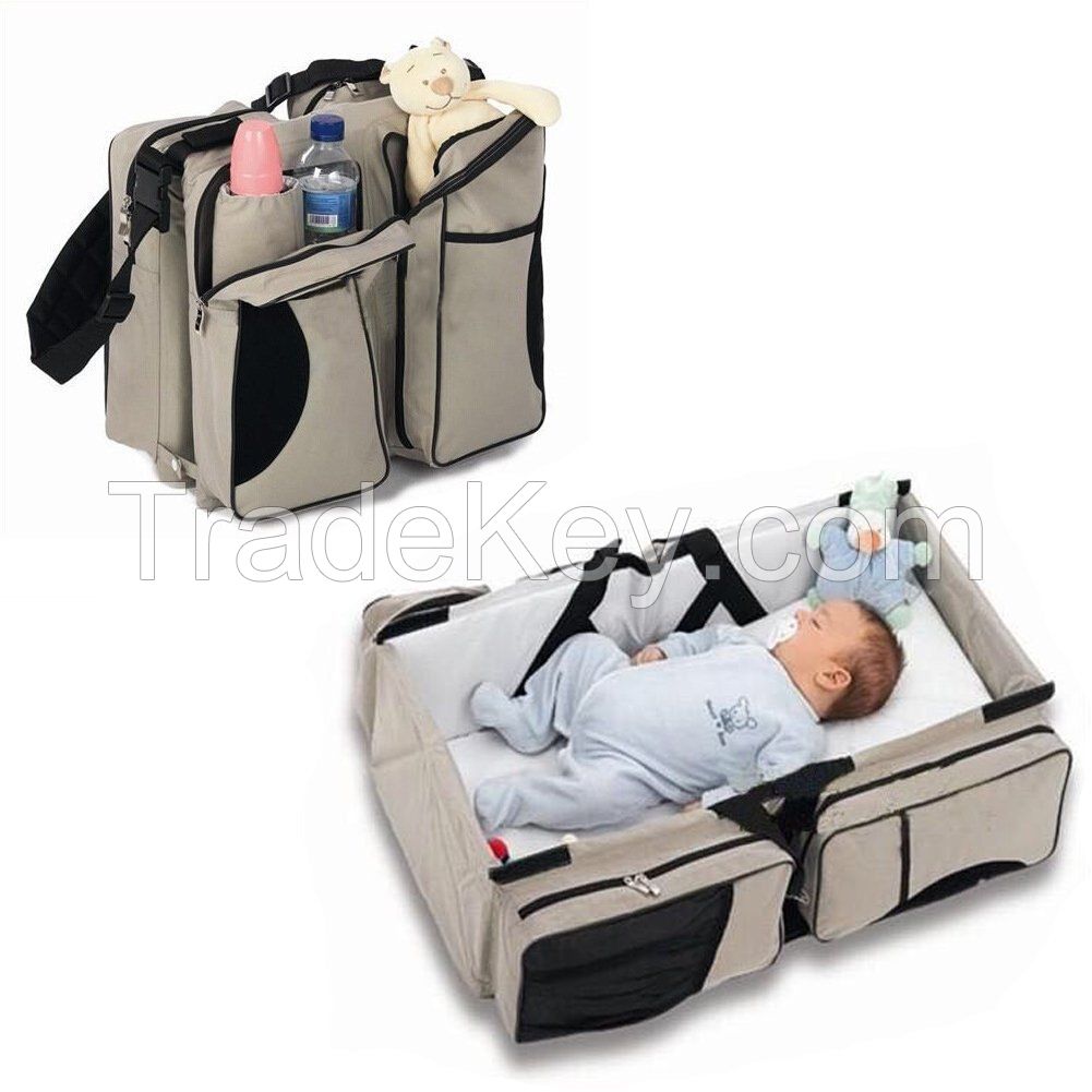 Baby Travel Bag Portable Waterproof Baby Crib Folding Bed Baby Bassinet Diaper 