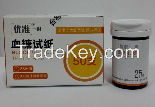 Yozhun series - Silver blood glucose test paper