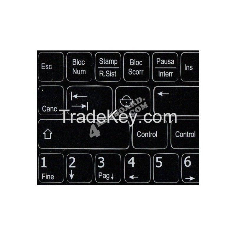 FUNCTION KEYS ITALIAN LANGUAGE NON-TRANSPARENT KEYBOARD STICKER