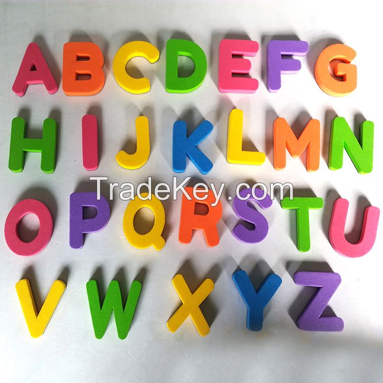 School teaching educational toys eva foam magnetic alphabet letters