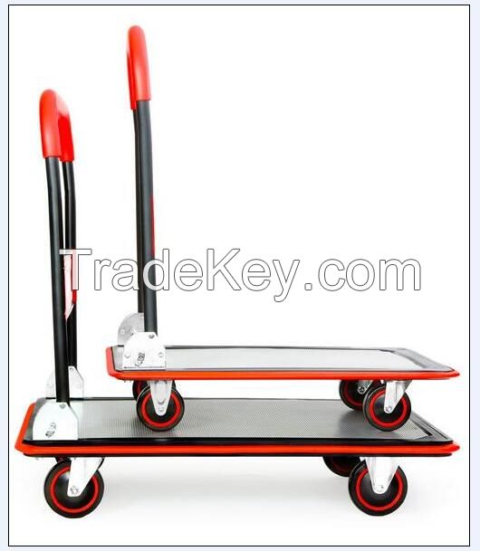 Red Deluxe Platform Trolley