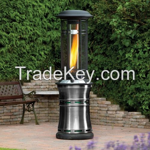 Retractable design gun metal camping gas patio heater