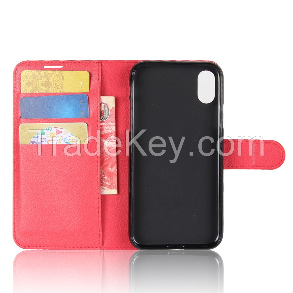 iPhone X leather Case,Leather Wallet Phone Case 