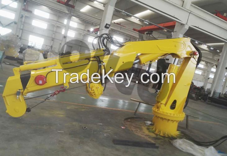 2T folding crane Knuckle Boom Crane Marine Crane Pedestal crane