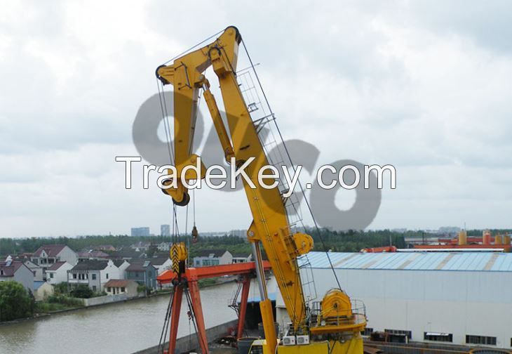 Low Cost Heavy Knuckle Boom Lift In Marine Crane With Extended Jib