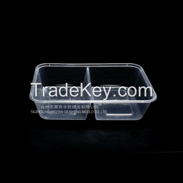 transparent disposable fastfood container plastic mould