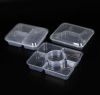 Disposable transparent  multi-grid  box lid thin wall plastic mould