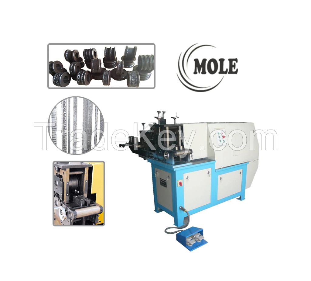 cold rolling embossing machine in China, wrought iron machine for iron work.