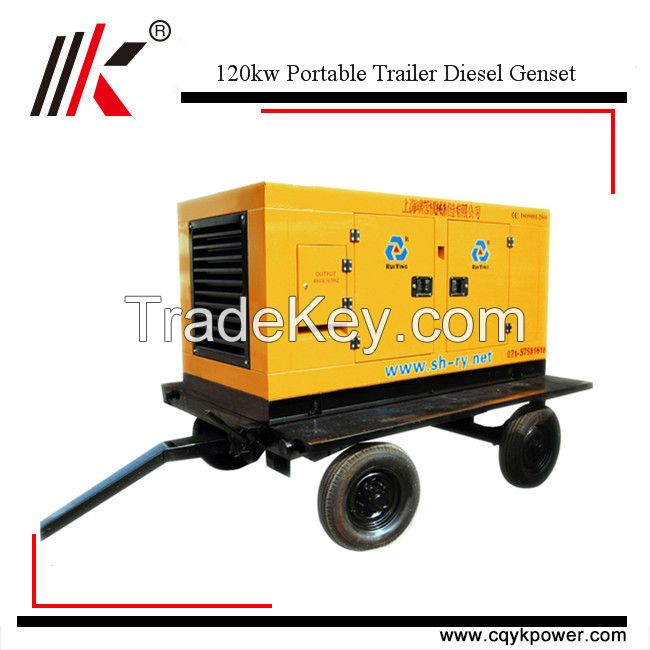 Cheap low fuel consumption portable 150kva diesel generator