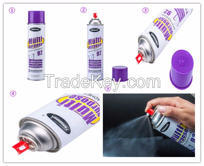 Sprayidea 92 New invention multi-purpose composite and light material spray adhesive