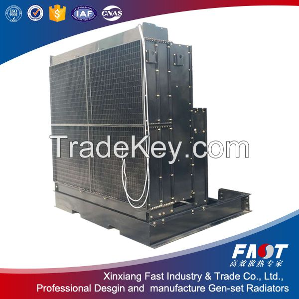 High performance CAT 3516E diesel generator radiators on sale