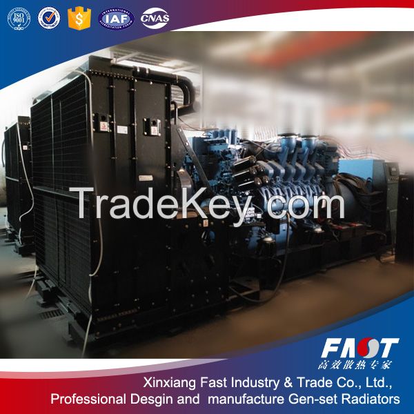 Professional China diesel genset radiators for Shanghai diesel engine