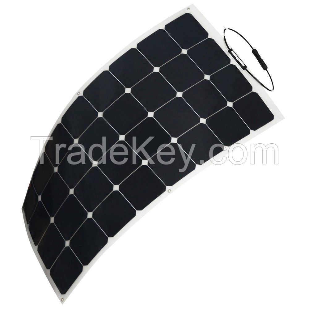 100W Solar panel  solar module  High Steady Quality Sunpower Semi-flexible Solar Moulds