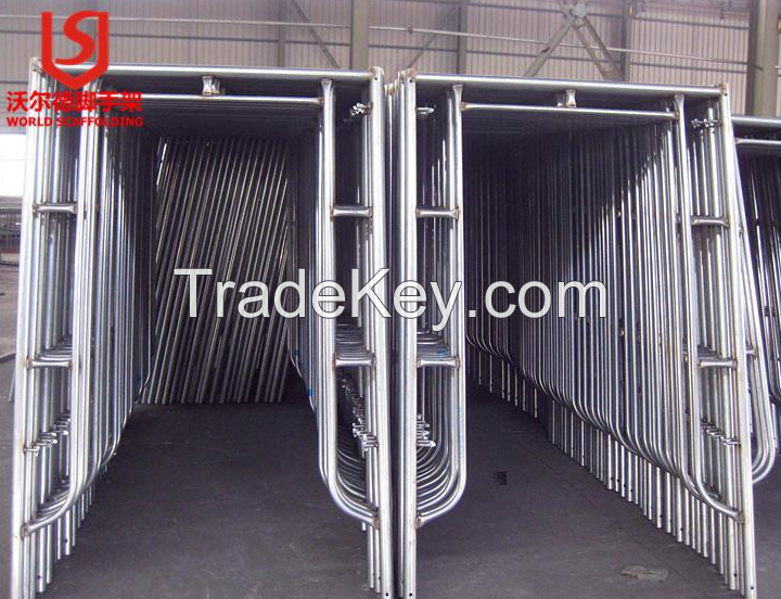 Factory directly sale Galvanized Construction Main Frame Scaffolding Painted Made In China