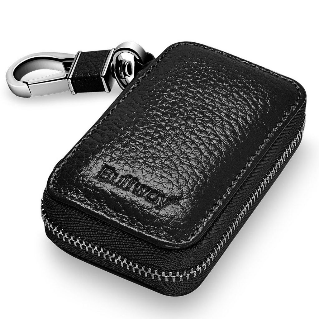 Leather Men &amp; Women Car Key Bag Wallet Multi Function Key Case Car Key Holder in Key Chains