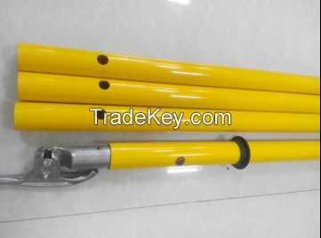 high voltage fiberglass electric telescopic hot stick