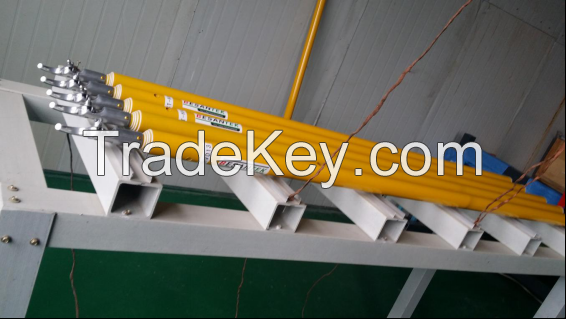 Hot selling high voltage fiberglass telescopic hot stick with high quality