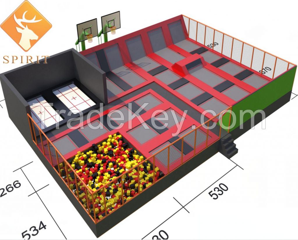 hot selling commercial indoor trampoline park