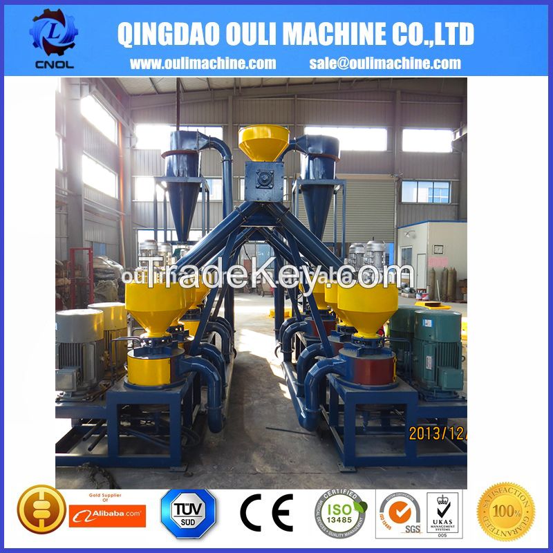 Waste tire recycling machines & Rubber powder making process machinery