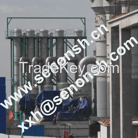 Falling Film Evaporator with 10t/h to 100t/h treatment capacity