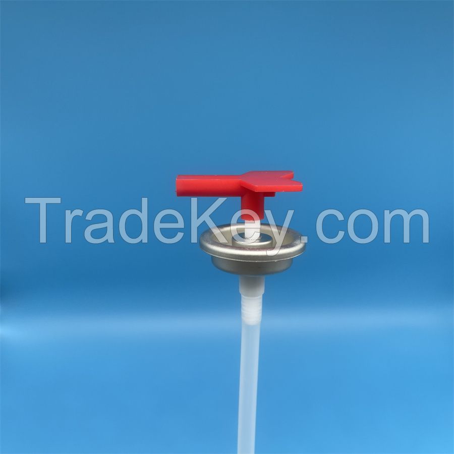 Fire extinguisher can and valve with accessories 