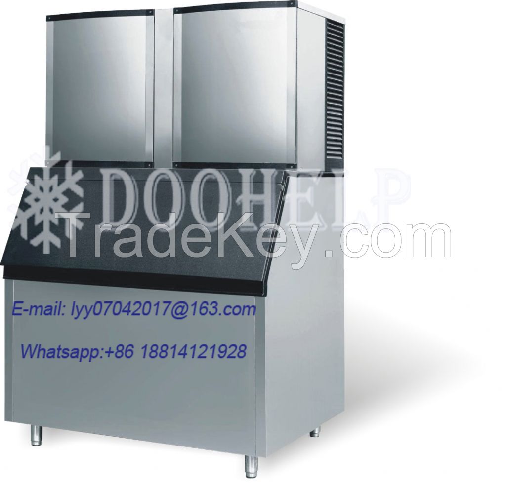 Commercial ice machine factory daily production 1000kg ice cube making machine