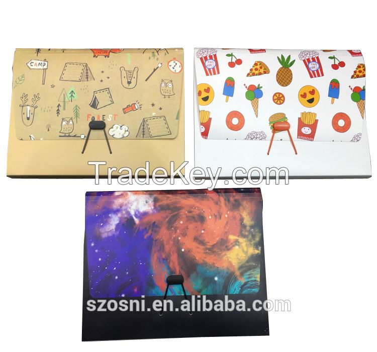 Wholesale high quality A4 plastic PP file folder sheets expanding file folder