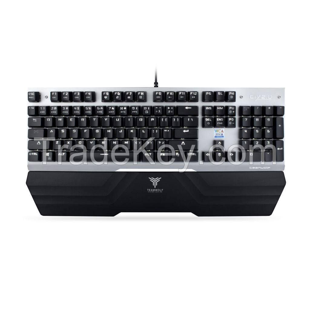 TEAMWOLF wired mechanical gaming keyboard X09