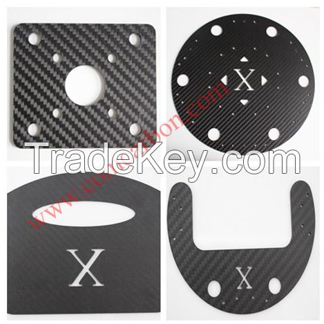 carbon fiber sheet 4mm cnc cutting service for FPV frame