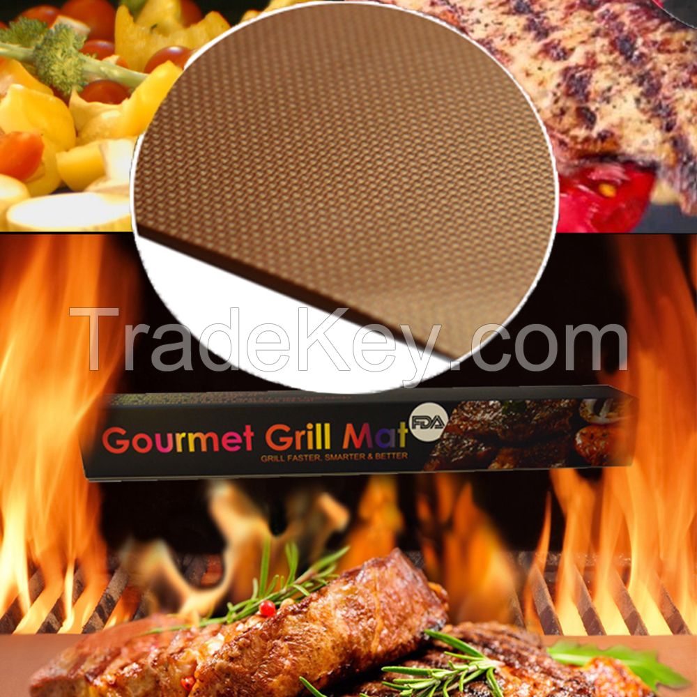 Non-stick Copper BBQ Baking Mat Dishwasher Safe Bakeware Set