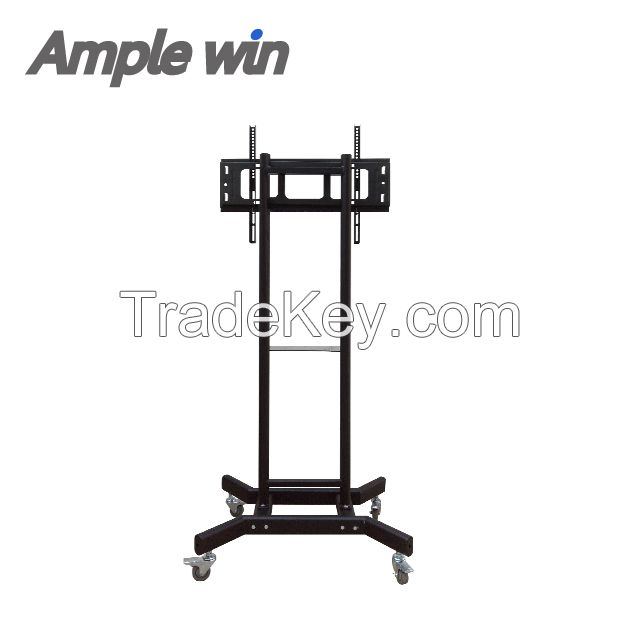 Mobile TV Cart for LCD LED Plasma Flat Panel Stand Mount with Lockable Wheels Mobile CR11