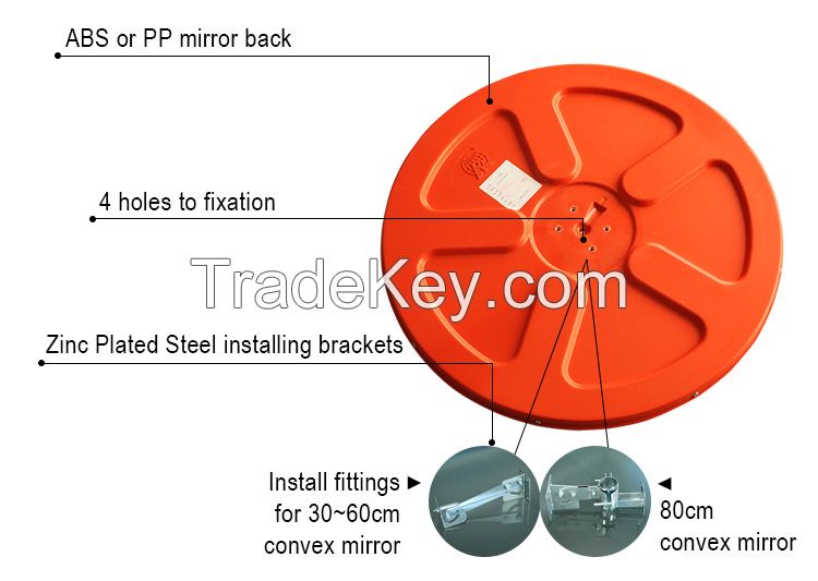 indoor convex mirror for road traffic security high quality cheap price