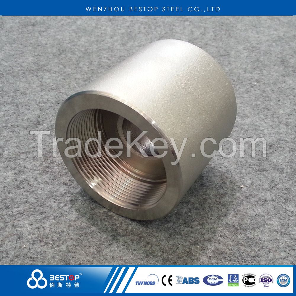 NPT / BSP Stainless Steel Forged Female Threaded Half / Full Coupling high pressure pipe fittings