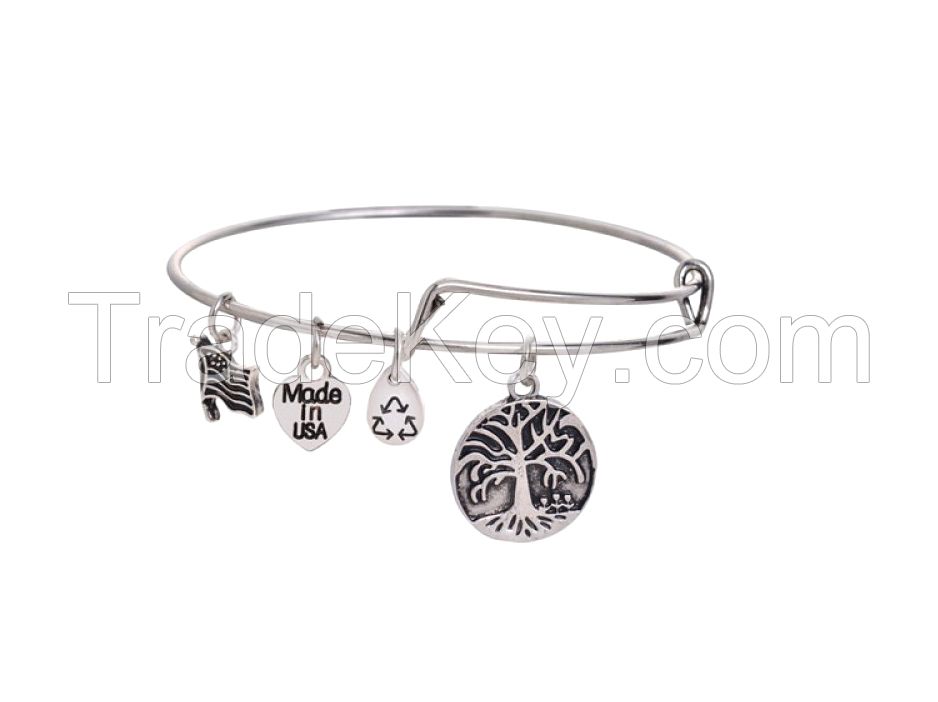 Wire Bangle Bracelets