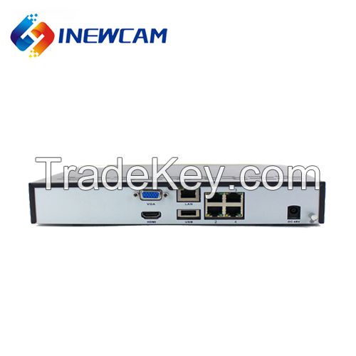 4MP 4CH Real Time Remote Network P2p POE NVR