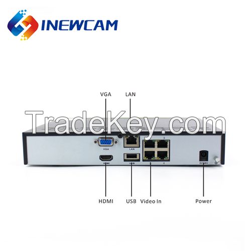 4MP 4CH Real Time Remote Network P2p POE NVR