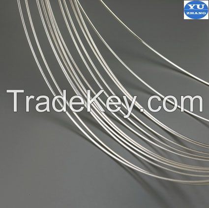 Silver alloy wire for rivet contacts