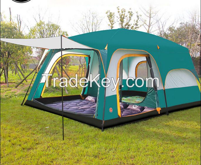 1-10 Person Outdoor Camping Tent Waterproof 4 Season Family House Hiking Tent 