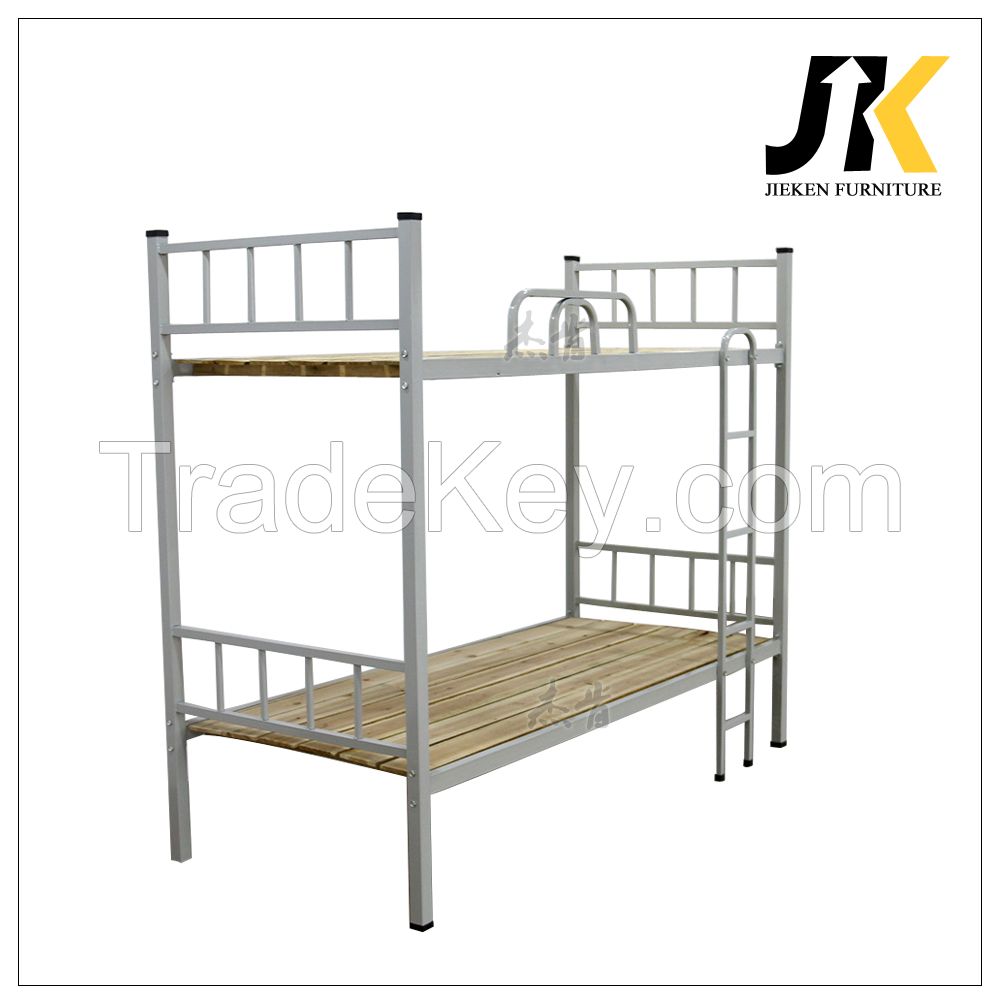 Cheap dormitory adult metal frame bunk beds for office school or army