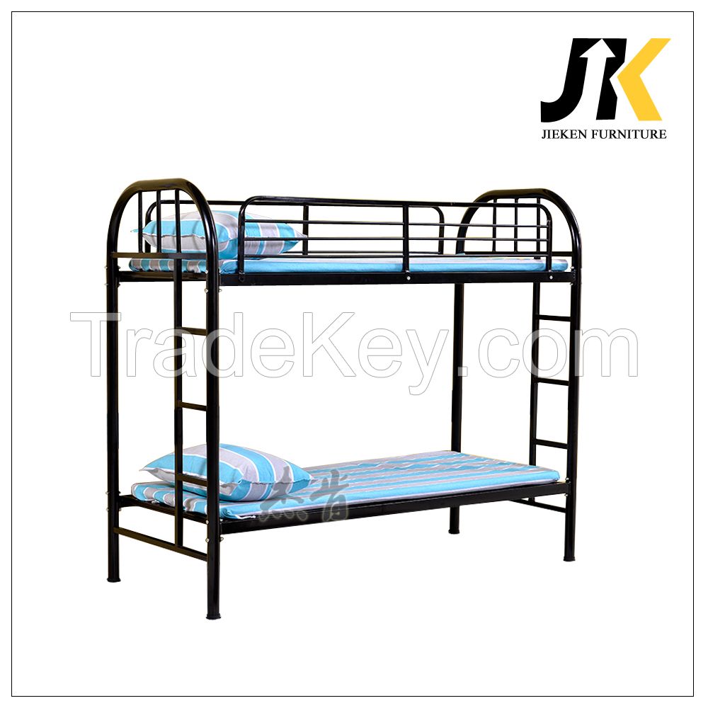 Cheap dormitory adult metal frame bunk beds for office school or army